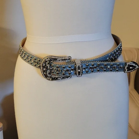 Christine Alexander Pony Hair Cowhide Western Rhinestone Crystal Belt Christine Alexander | Accessories | J798 Christine Alexander  main image 3